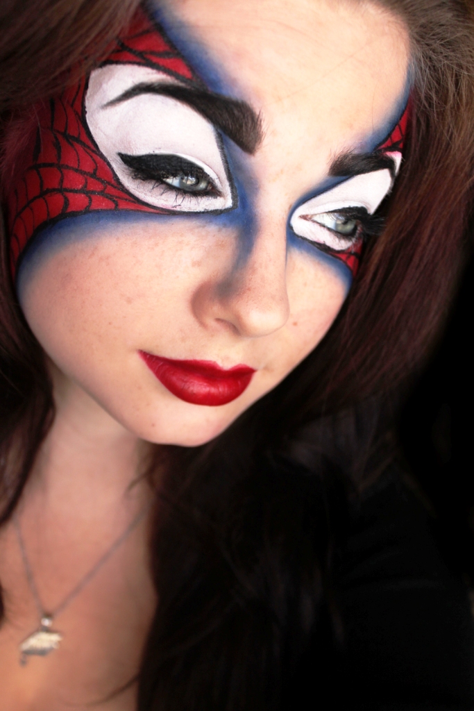 Spider-Man Face Makeup.