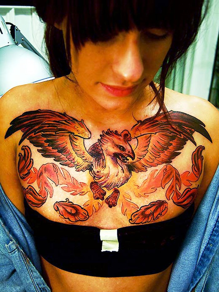 20 Chest Tattoos Ideas For Women - Flawssy