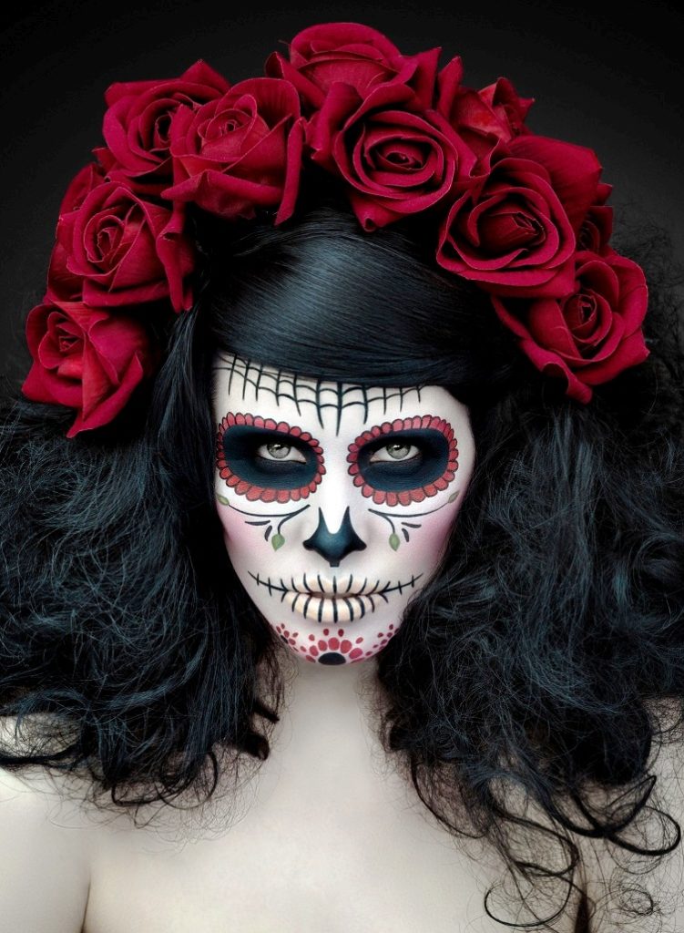 25 Halloween Makeup for Day of the Dead - Flawssy