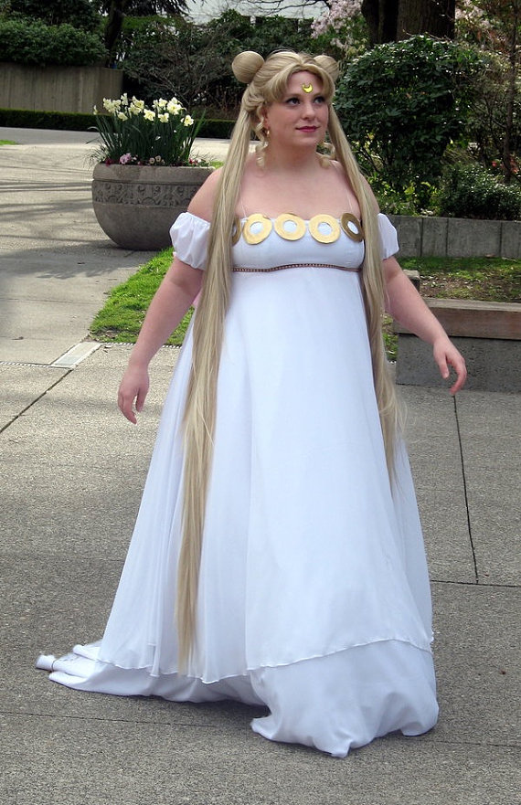 Princess Serenity Sailor moon Cosplay costume Plus size.