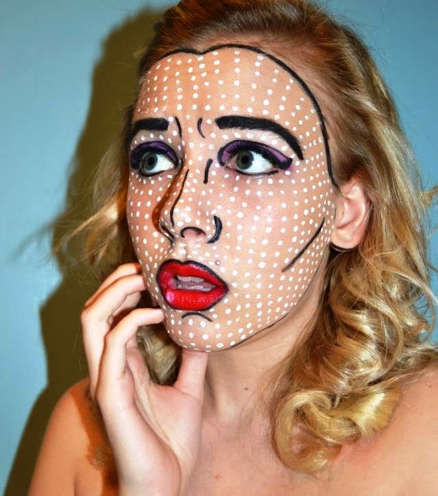 25 Popart Halloween Makeup for Women Flawssy