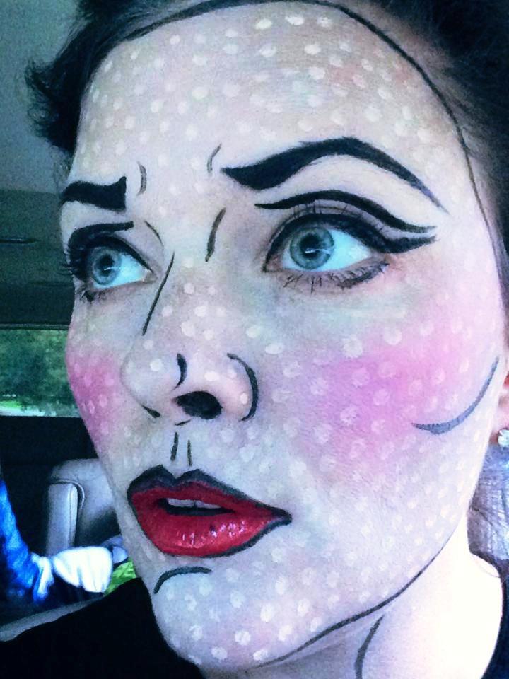 25 Popart Halloween Makeup for Women Flawssy