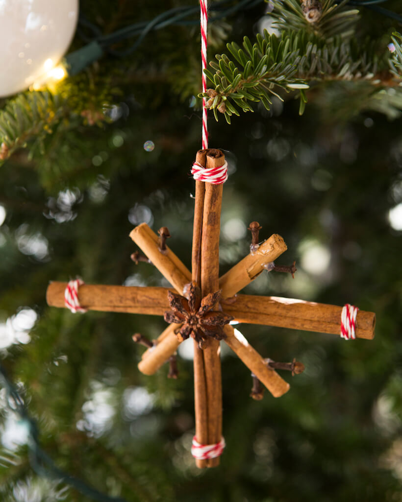 A cinnamon ornament 