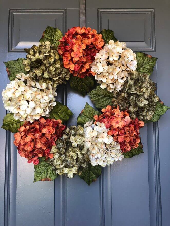 A hydrangea Christmas wreath (1)