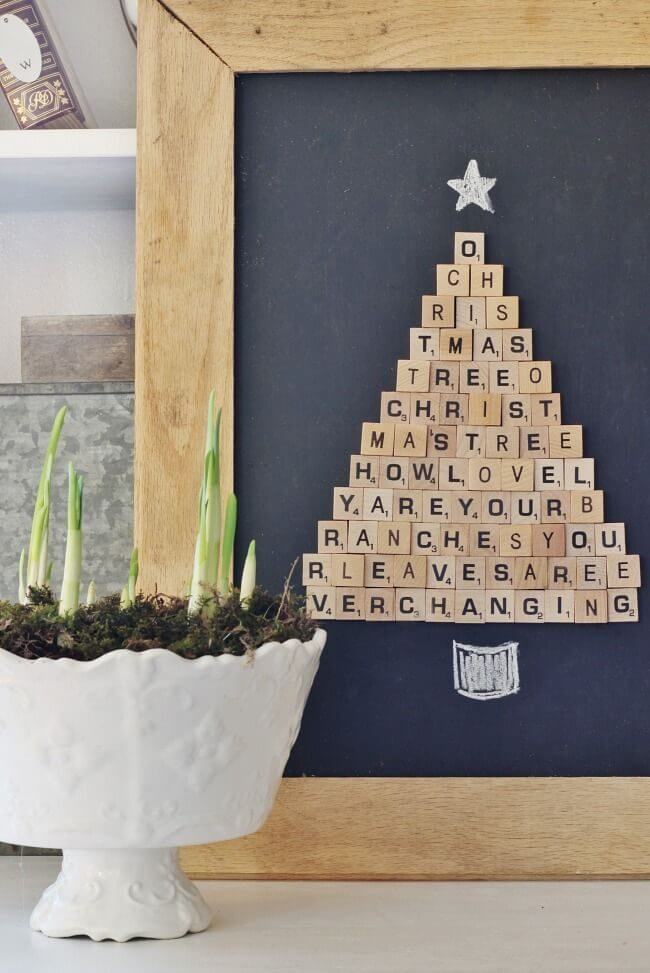 An original scrabble tree