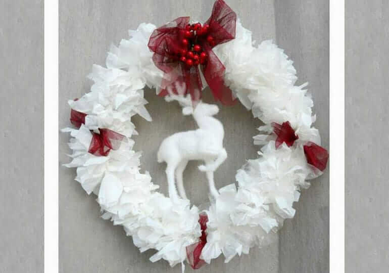 Cloth pieces wreath 