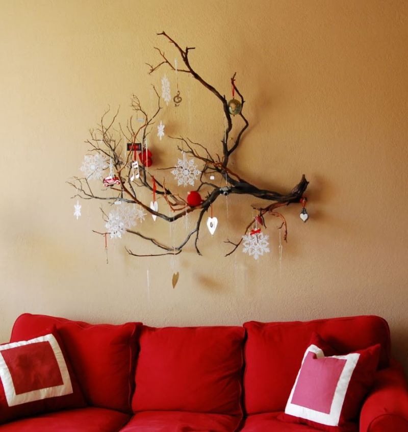 Decor your wall with branches