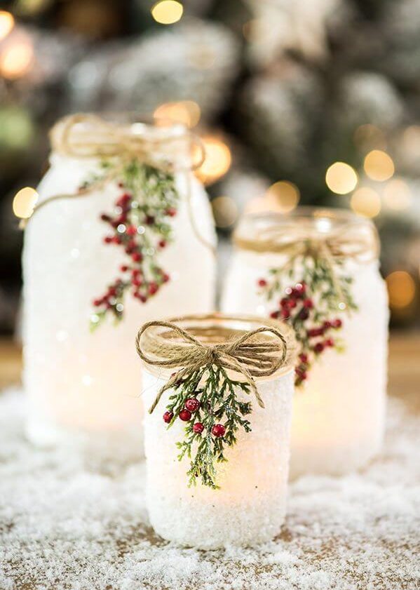 Snowy mason jars (1)