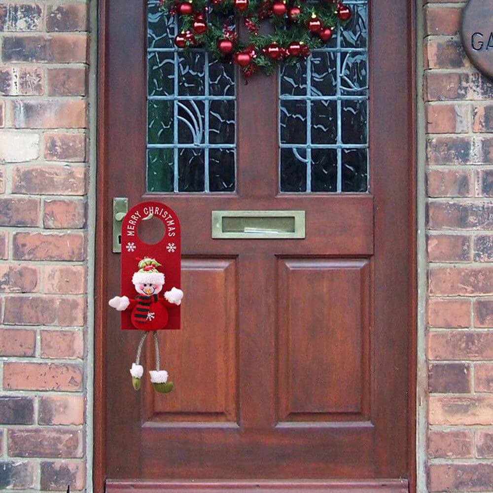 20 Ideas of Door Handle Decoration for Christmas (1)