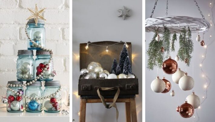 20 ideas to use christmas balls in the decoration (1)