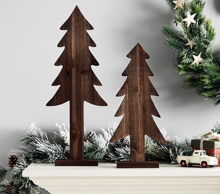 25+ ideas of wooden christmas trees (1)