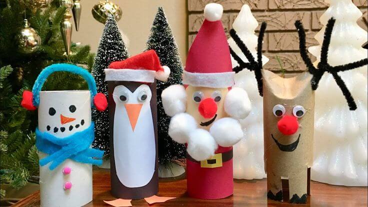 40 Creative Ideas for Christmas Crafts With Toilet Paper Rolls (1)
