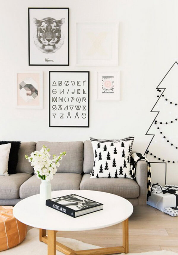 A chic graphic party decoration for the living room (1)