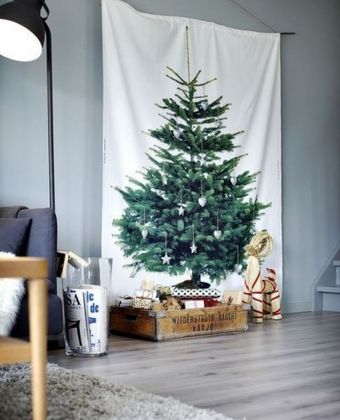 An alternative & Scandinavian Christmas tree for small spaces
