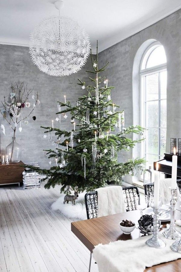 An elegant & chic Scandinavian style Christmas tree-compressed