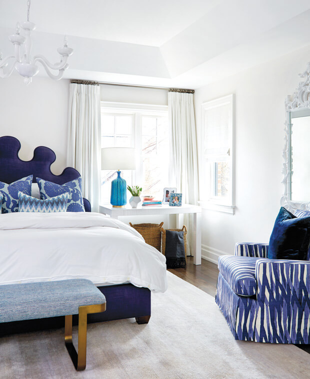 Bedroom decor in blue (1)