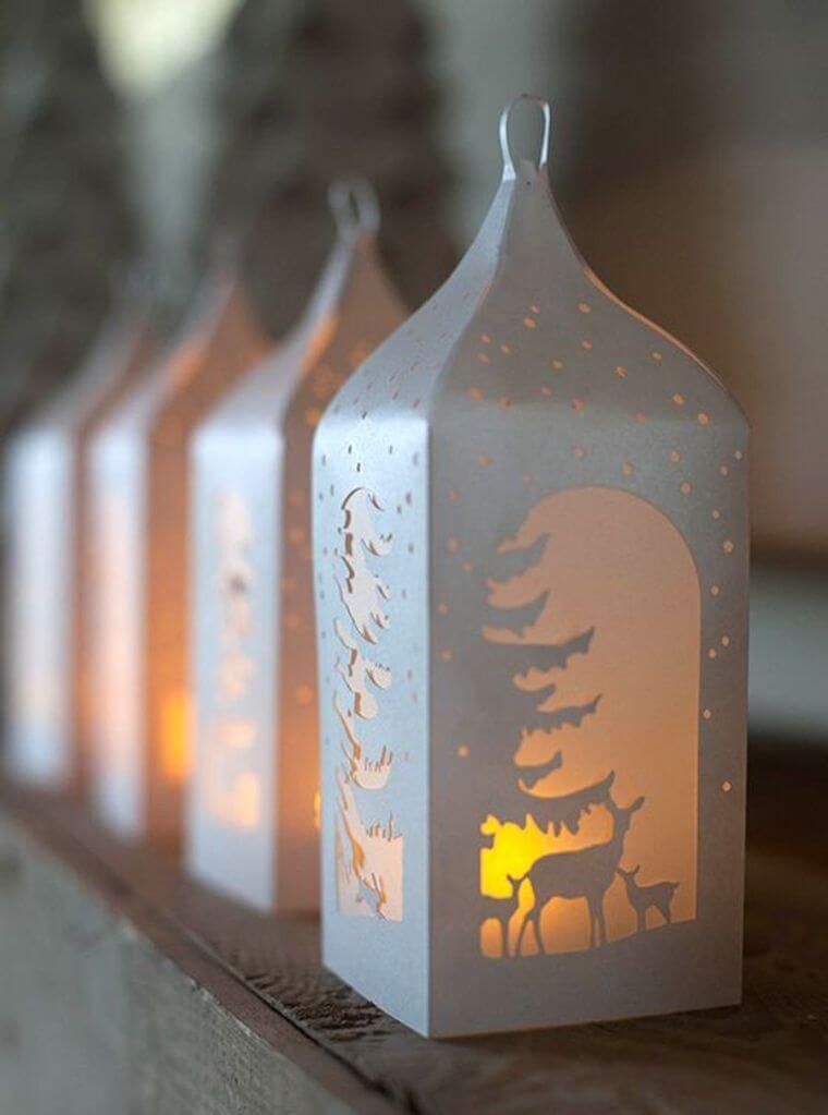 Bright DIY deco idea with white paper lanterns 1 (1)
