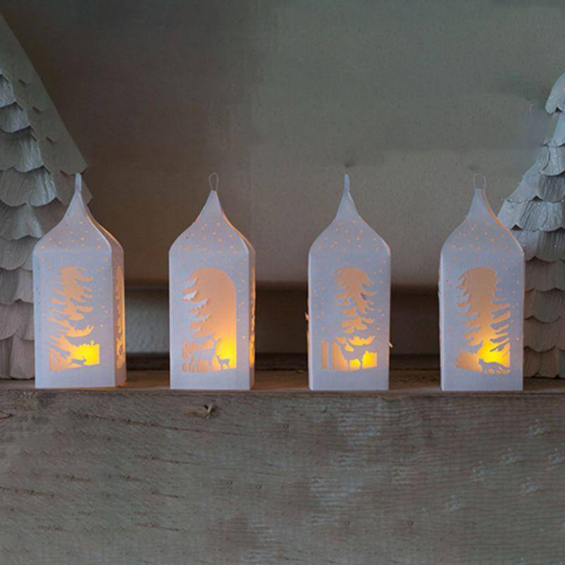 Bright DIY deco idea with white paper lanterns (1)
