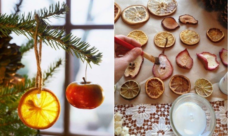 Christmas decoration idea to do yourself in natural materials