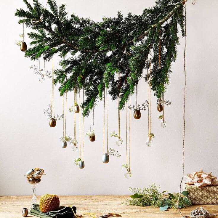 Christmas decoration to hang easy to make with a branch (1)