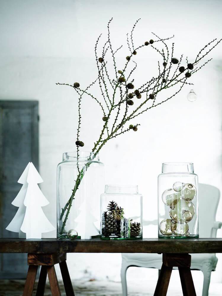 Christmas decorations to make yourself - inspiring and very chic compositions (1)
