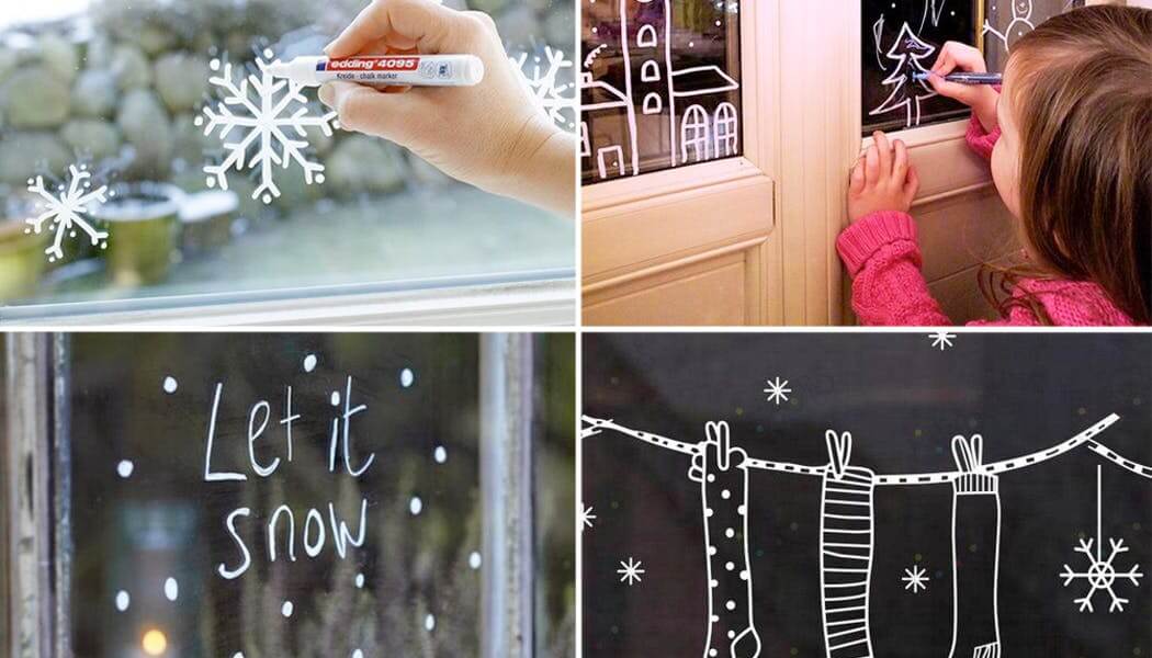 Christmas designs on the windows (1)