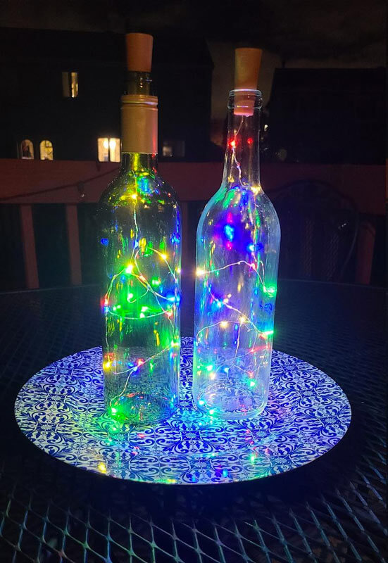 Christmas lantern with glass bottle 1 (1)