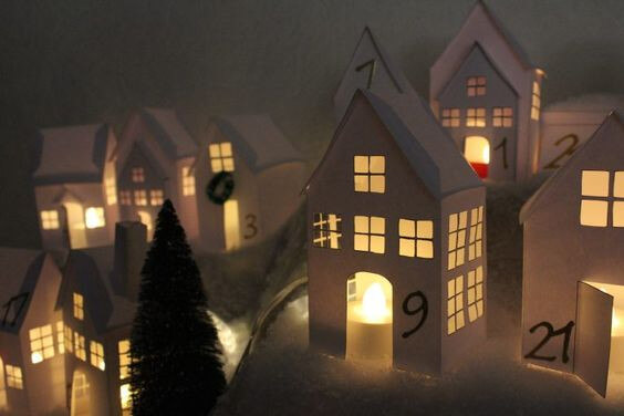 Christmas village Advent calendar version (1)