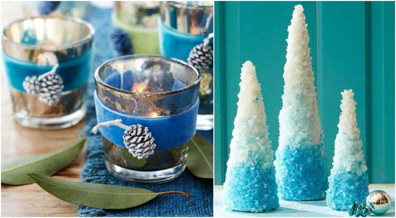 Cool candle holders and fir trees covered with sugar crystals (1)