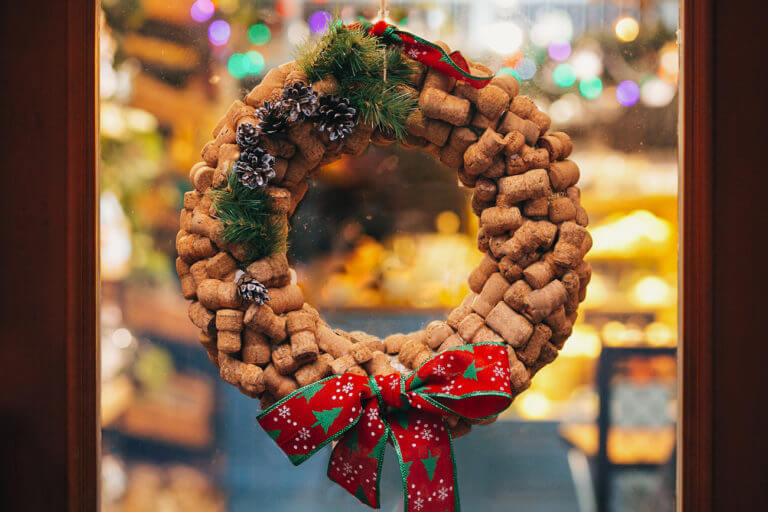 Cork stopper wreath (1)