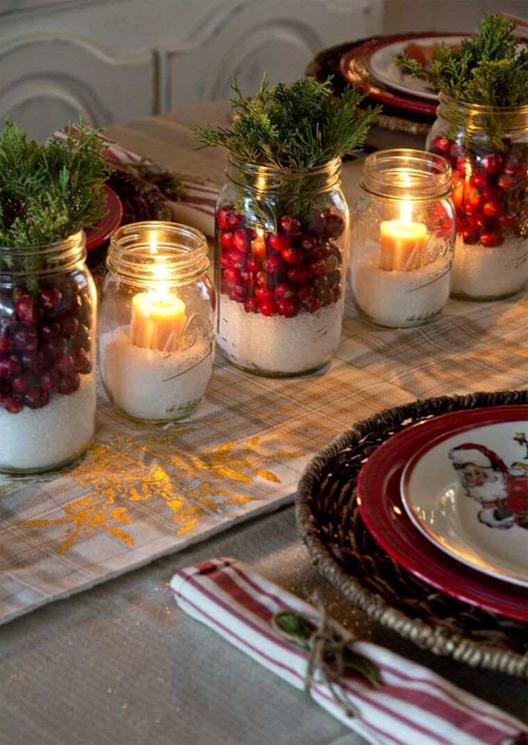 DIY Christmas light decoration for festive table 1 (1)