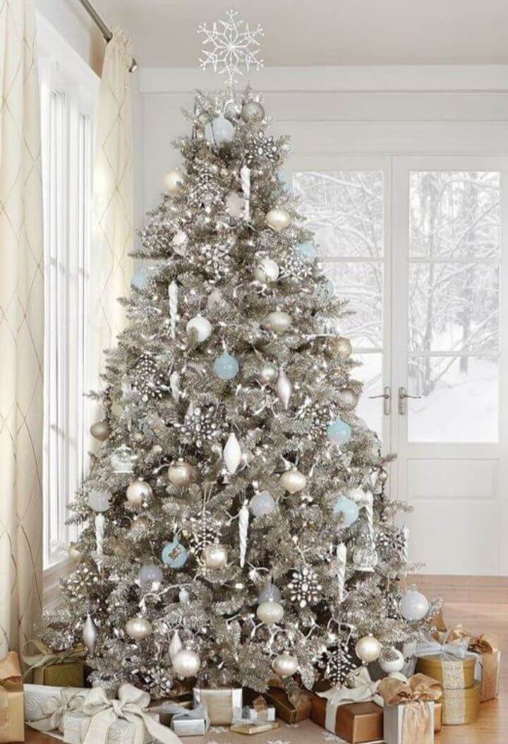 Decorating ideas for a silver Christmas tree 5 (1)