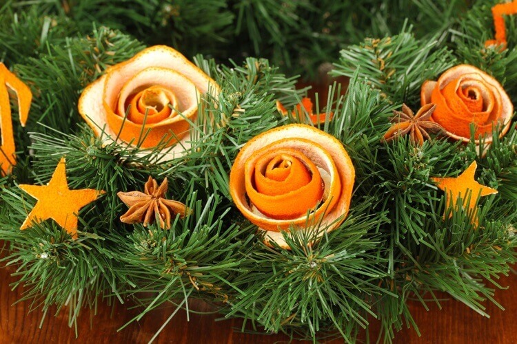 Do-it-yourself orange peel roses to decorate your home (1)