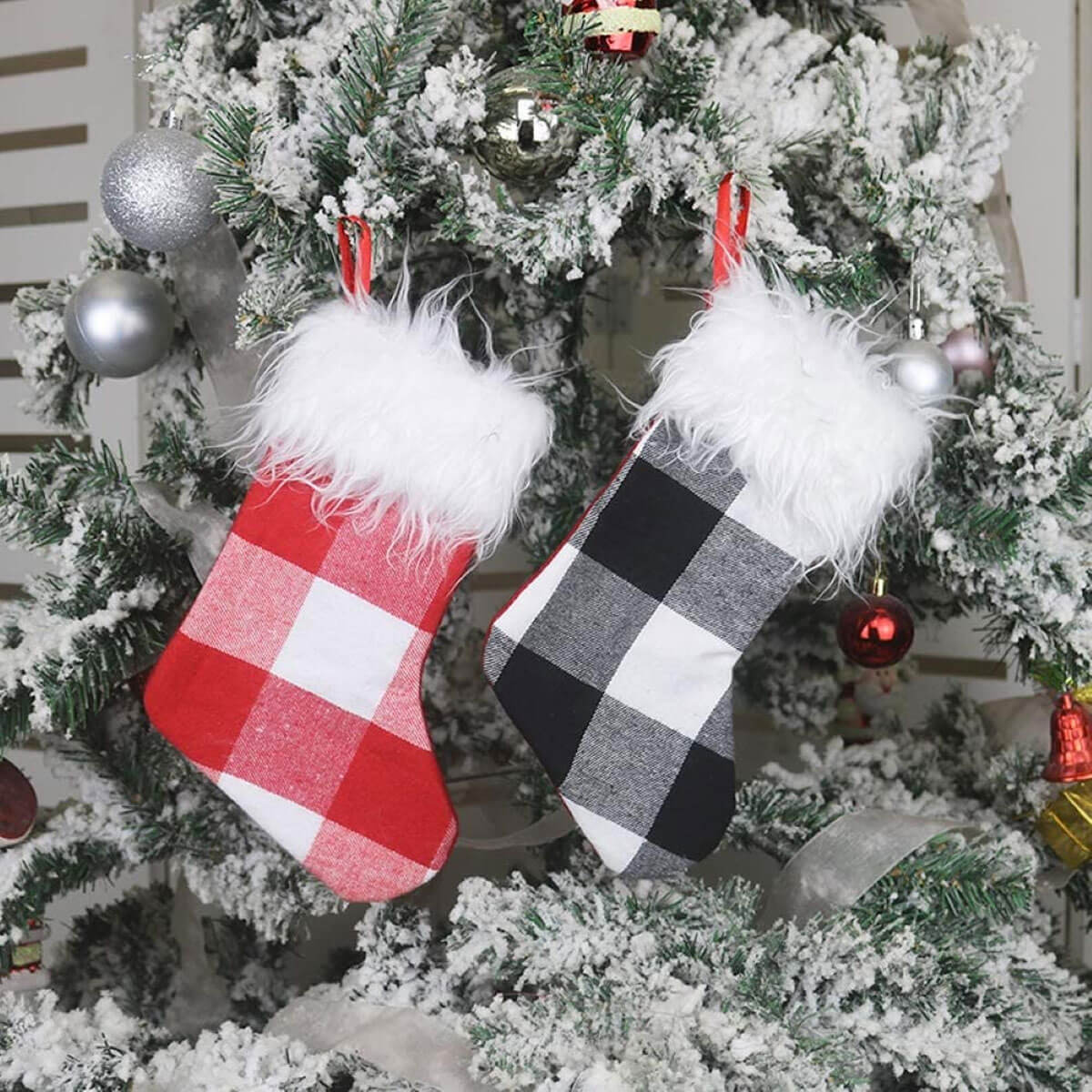 Fabric Christmas socks (1)