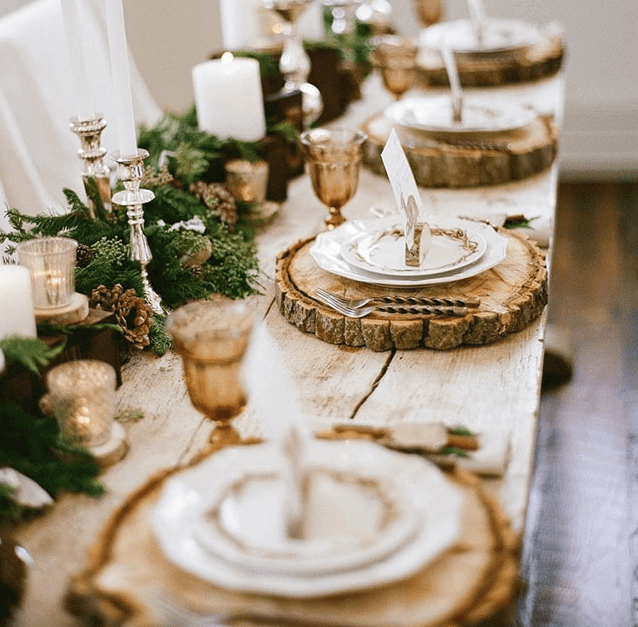 For those who want a rustic Christmas table (1)