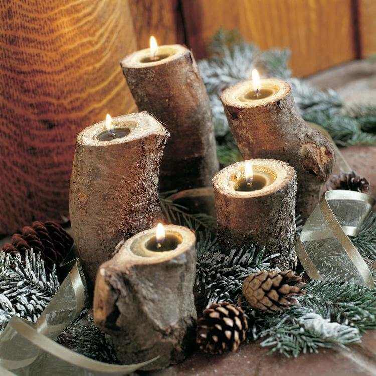 handcrafted candle holders