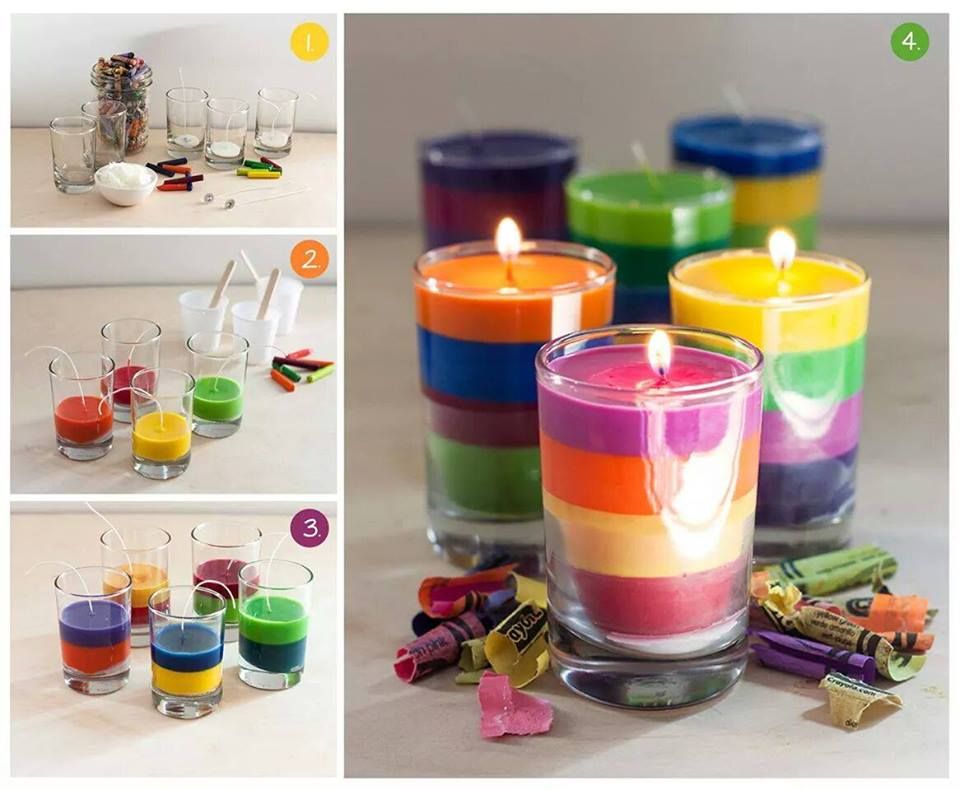 How to decorate votives or make your own decorative candles