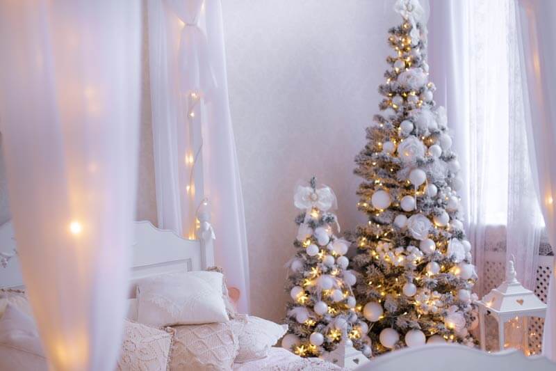 Magical decoration with white 