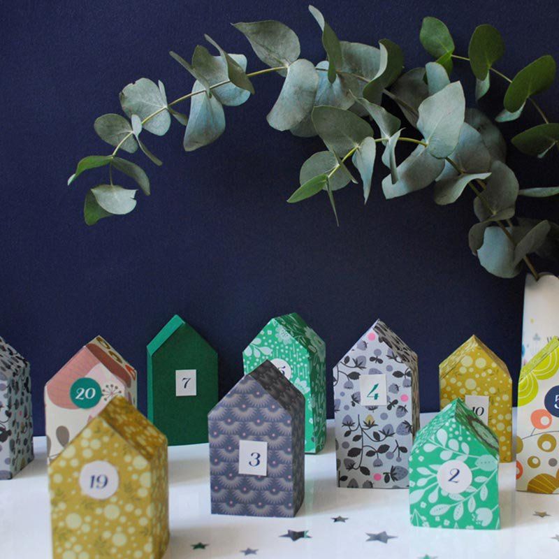 Make an Advent village out of paper