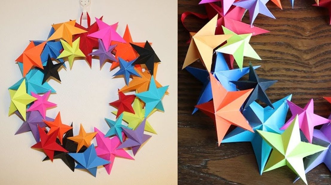 Making a paper Christmas wreath is that easy! (1)