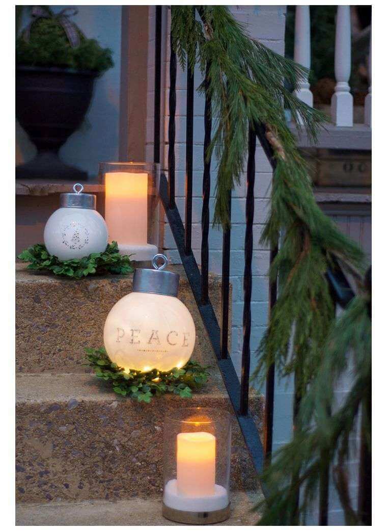 Outdoor light decoration with DIY Christmas lanterns (1)
