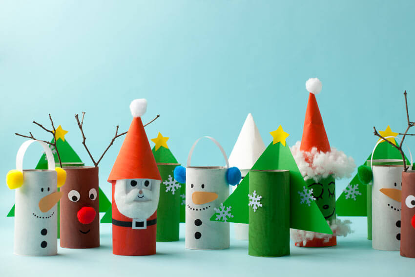 Paper roll Christmas characters (1)