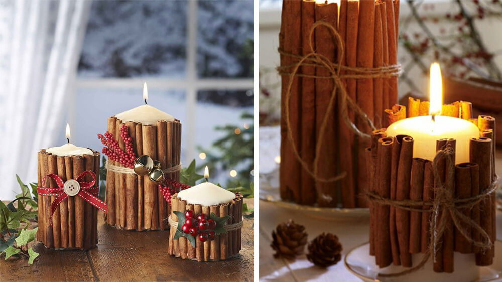 Surround the candles with cinnamon (1)