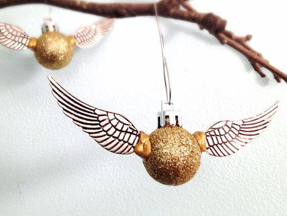 The Golden Snitch Christmas bauble (1)