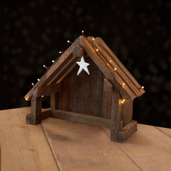 The wooden crib for the village