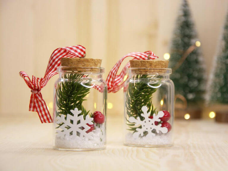 Use Jam jar with some decoration 