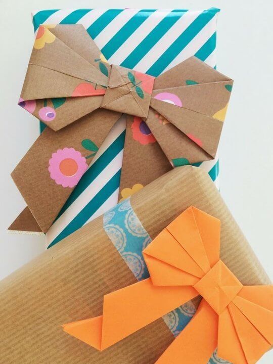 origami trend for gift wrapping at Christmas (1)