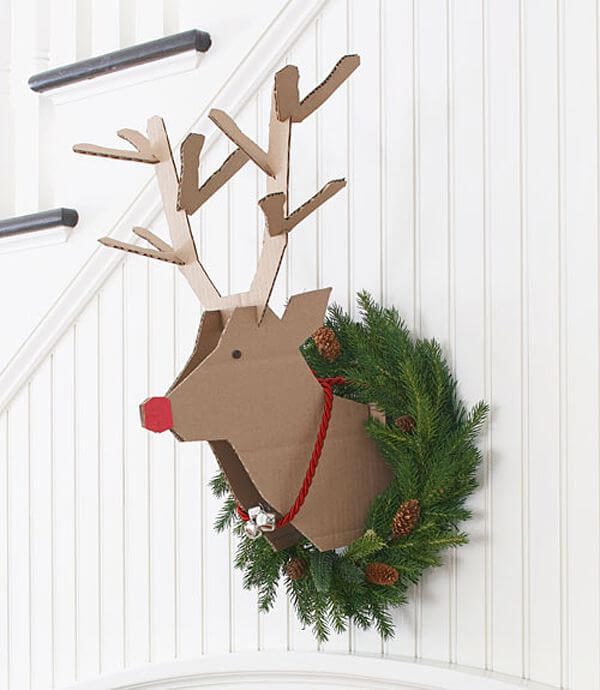 wall decoration for Christmas to make with cardboard (1)