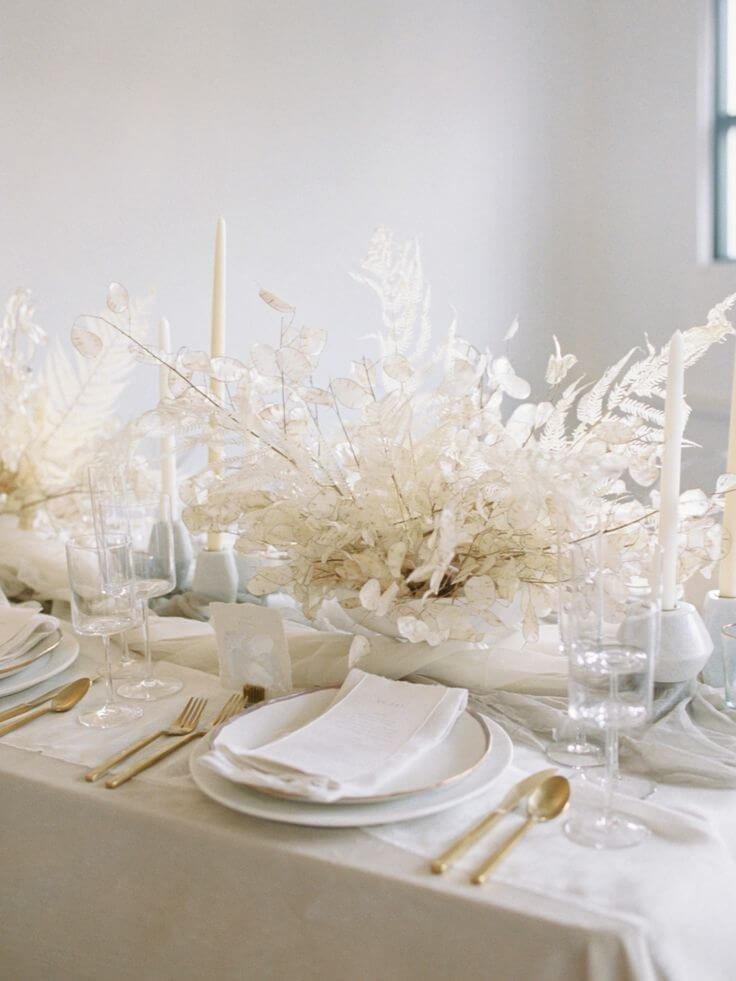 white is even available on floral decorations