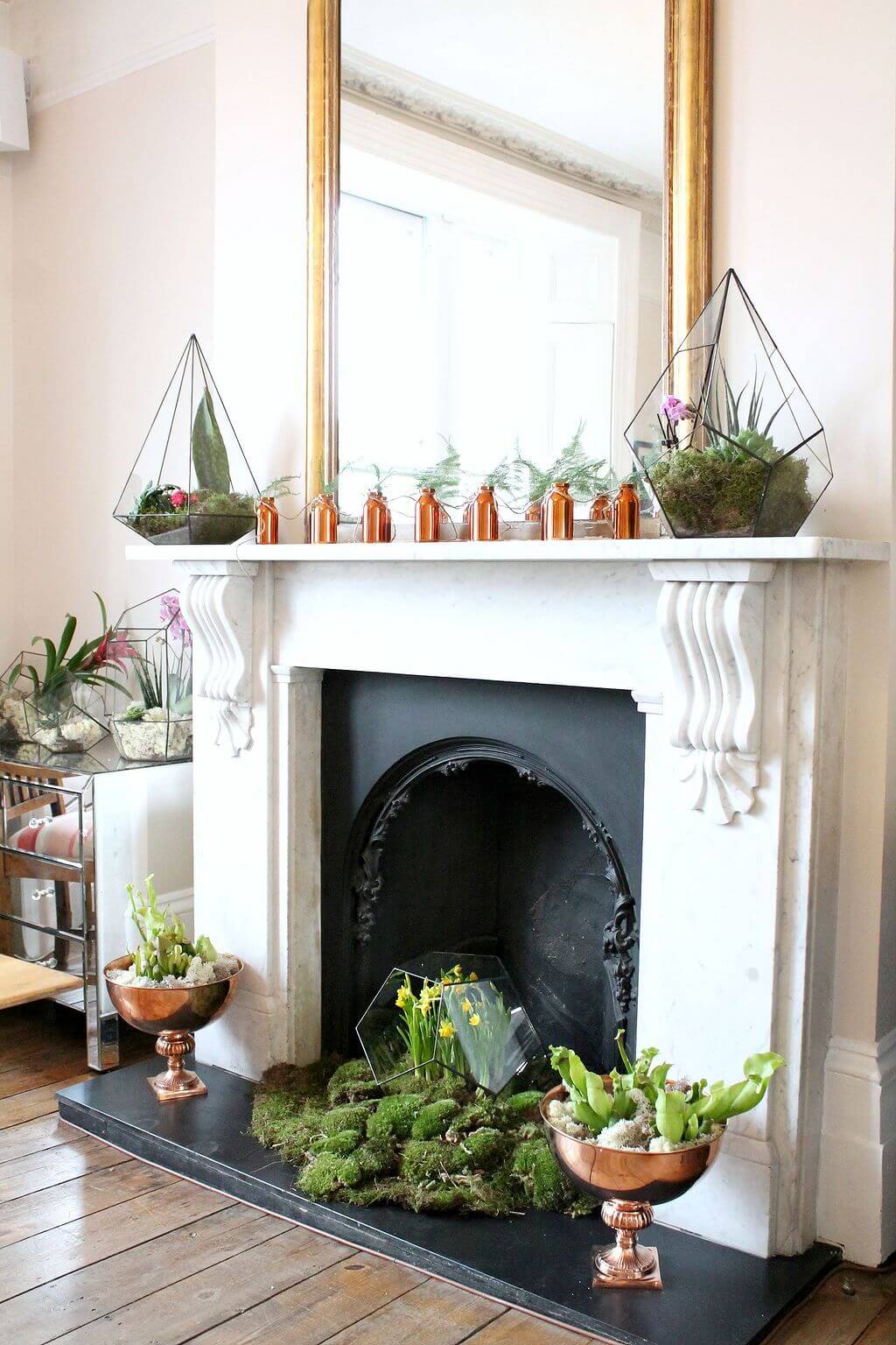 15+ Ideas for an Unused Fireplace Decoration (1)